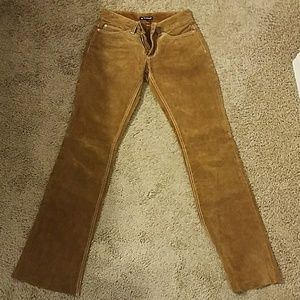 Dollhouse leather suede pants